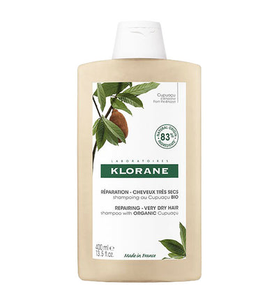 Klorane - Shampoing Réparation Cupuaçu BIO Cheveux Secs 400ml