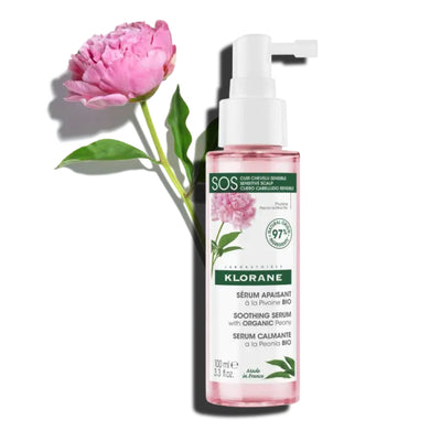 Klorane - Sérum SOS Pivoine BIO Cuir Chevelu Sensible 100ml
