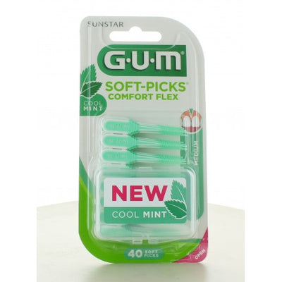 GUM - Soft Picks Confort Mentholé Medium 40 pcs