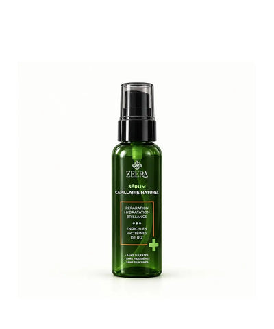 Zeera - Sérum Capillaire Naturel Réparation Hydratation Brillance aux Protéines de Riz