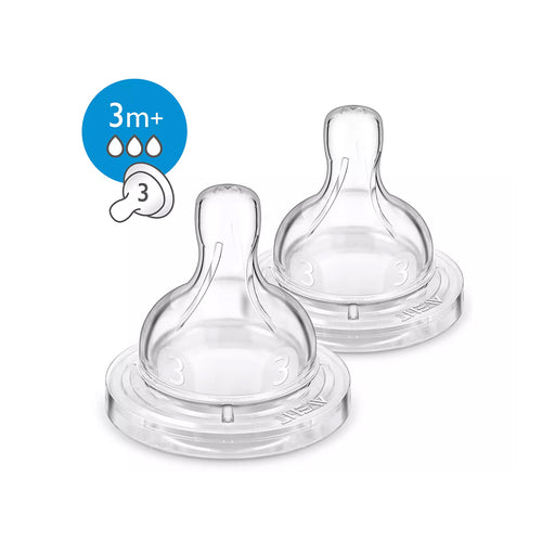 Avent Philips Avent Tétines Anti-Colic 3M+ Débit 3 Lot de 2