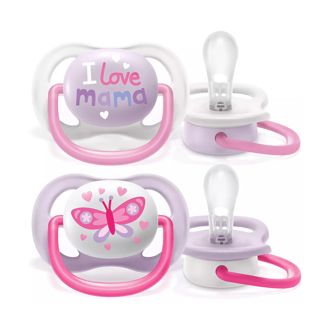 Avent Sucette Air 0-6M Fille Collerette Aérée