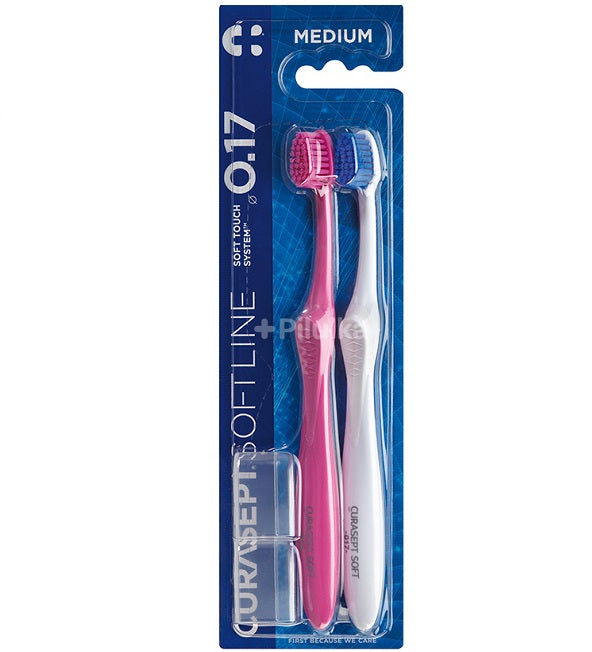 CURASEPT Brosse à dents médium 017 pack