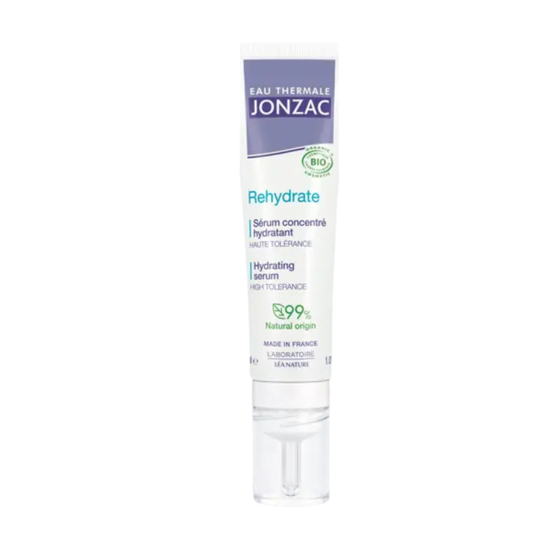Eau Thermale Jonzac Rehydrate sérum concentré hydratant 30 ml, tube pompe, sérum visage bio