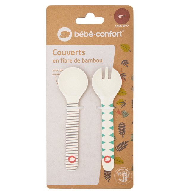 Bébé Confort Couverts d'Apprentissage Bambou Jungle Vibes 9M+