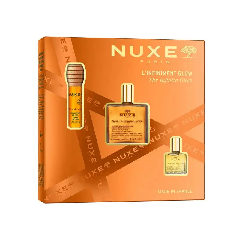 Nuxe Coffret L'infiniment Prodigieuse Glow - مجموعة تألق للجسم والشعر