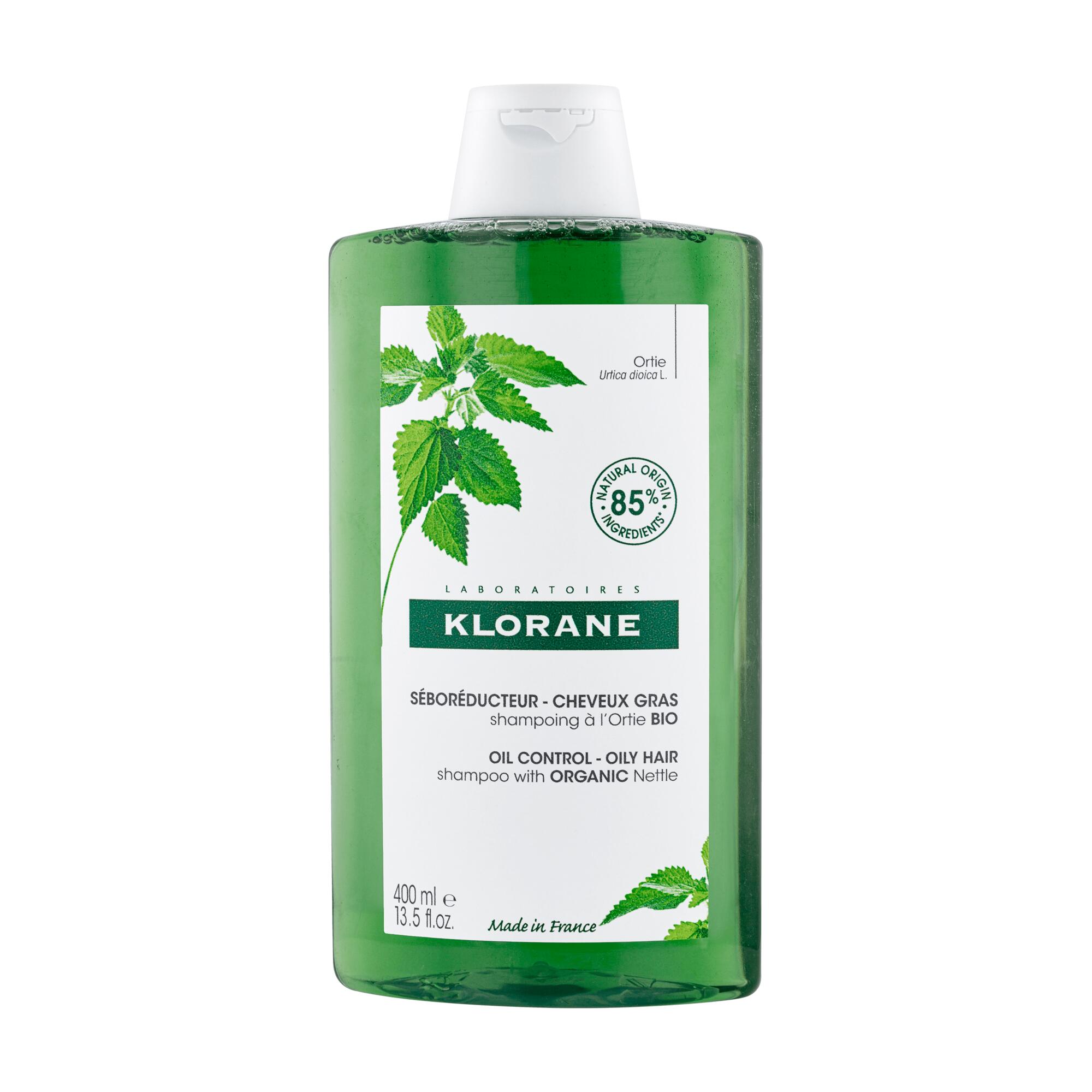 Klorane Shampoing Ortie BIO Cheveux Gras 400ml