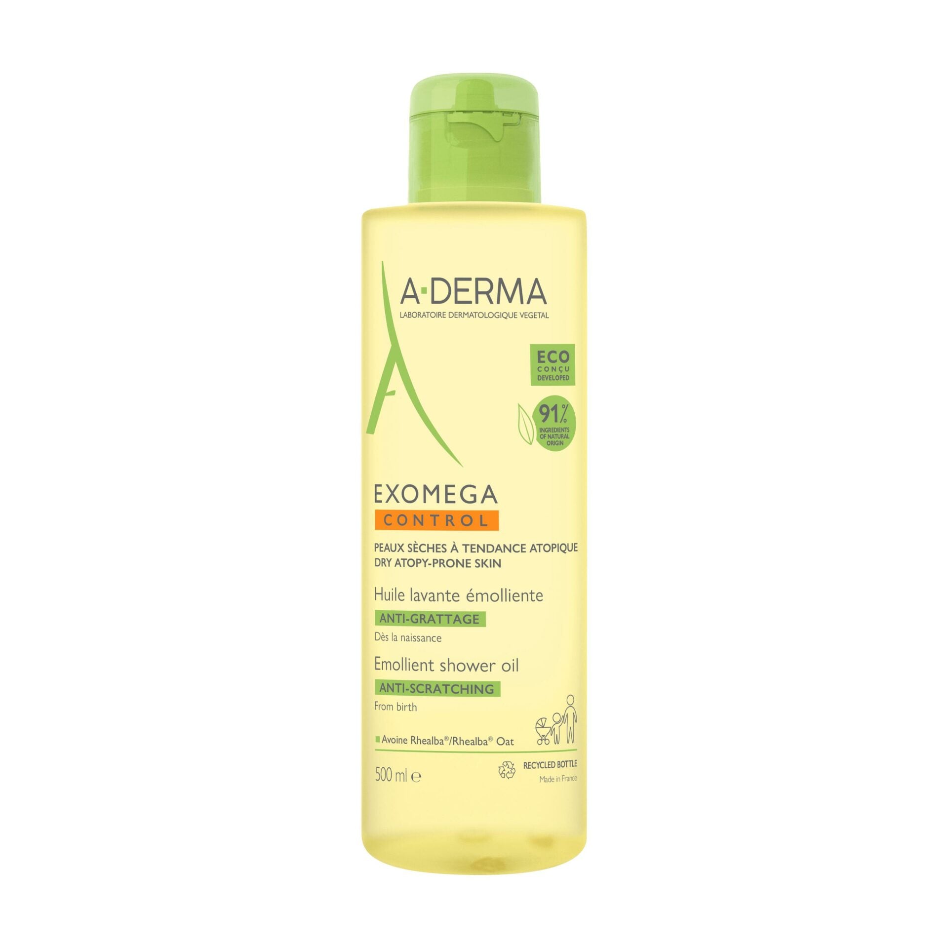 زيت منظف وملطف ومضاد للحكة من A-Derma