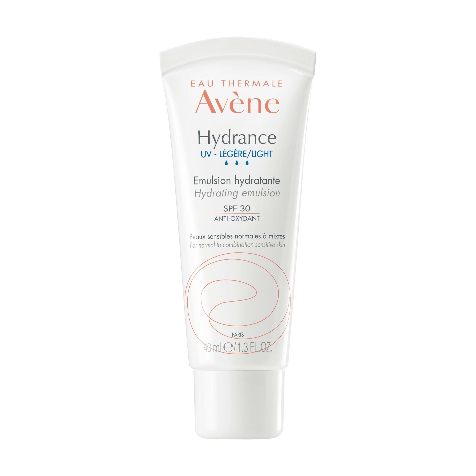 Avène Hydrance UV Légère SPF30 40ml — émulsion hydratante peau sensible protection solaire Maroc