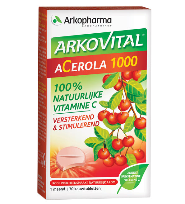 Arkopharma Acérola 1000 Vitamine C Naturelle 30 capsules