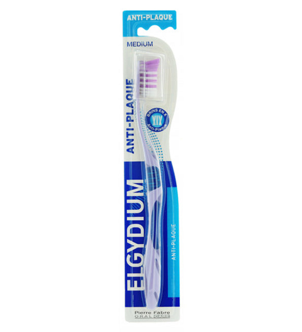 ELGYDIUM فرشاة أسنان ضد البلاك متوسطة