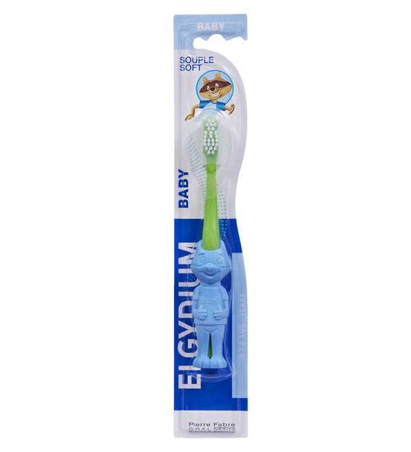 ELGYDIUM Baby Brosse à dents 0-2 ans avec protège-tête