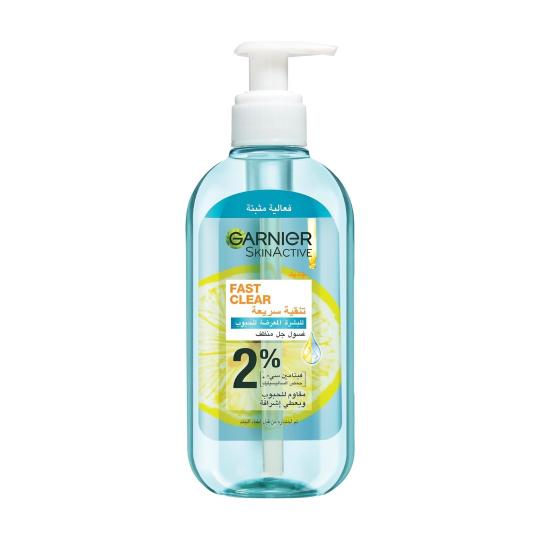 Garnier Fast Clear Gel Nettoyant Anti-Acné 200ml
