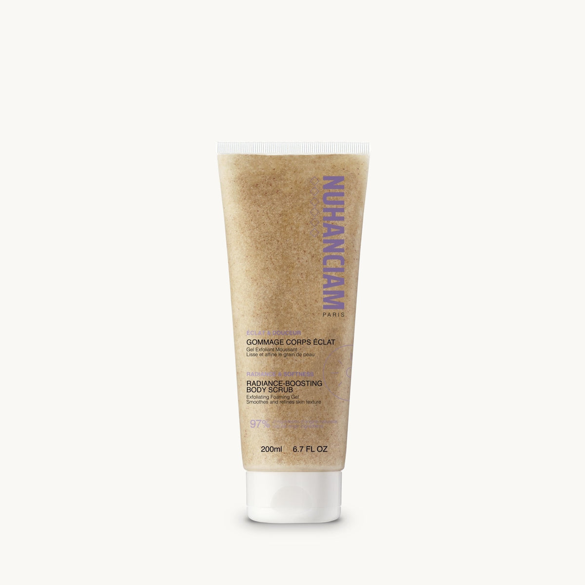 Nuhanciam Gommage Corps Éclat Gel Exfoliant Moussant 200ml — tube, gommage corps