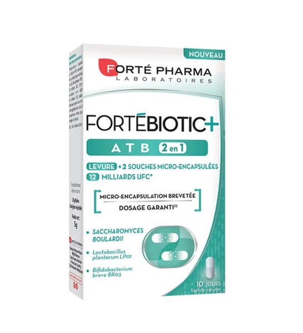 Forté Pharma FORTÉBIOTIC+ ATB 10 Gélules Microbiote Intestinal
