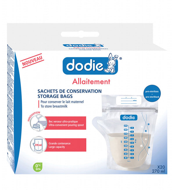 Dodie Sachets de conservation lait maternel x20
