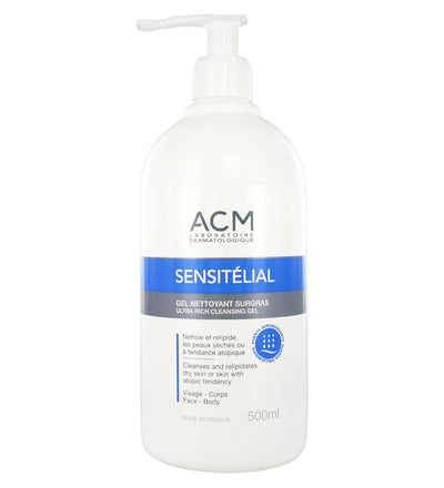 ACM - Sensitélial Gel Nettoyant Surgras 500ml