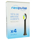 Neopulse Recharge 4 Têtes Brosse à Dents Souples NEOSONIC® Lot 4