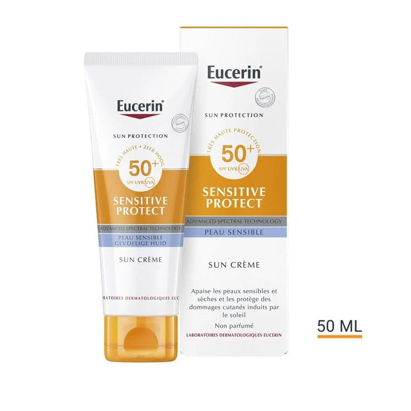 كريم الحماية من الشمس يوسرين سينسيتيف بروتيكت SPF 50+ للوجه 50 مل