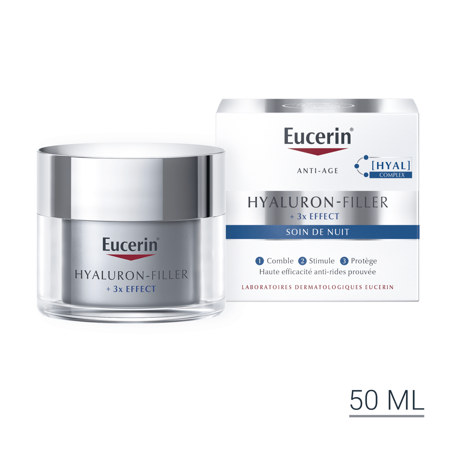 Eucerin Hyaluron-Filler كريم الليل لمقاومة علامات التقدم في العمر 50 مل