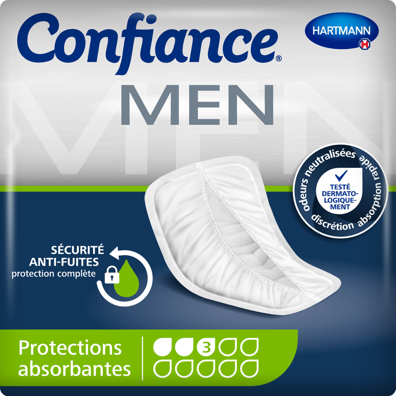 Hartmann Confiance Men Absorption 4 Protection Anatomique 14+1