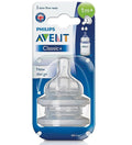 Avent Tétine Silicone Classic 1 Mois+ Lot de 2