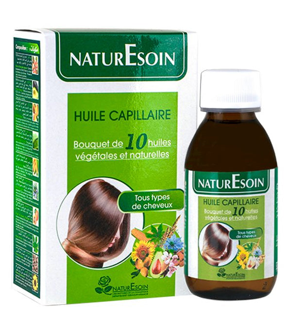Naturesoin Huile Capillaire 10 Bain d'Huiles Végétales 125ml