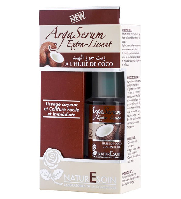 Naturesoin ArgaSerum Huile de Coco Soin Réparation 50ml