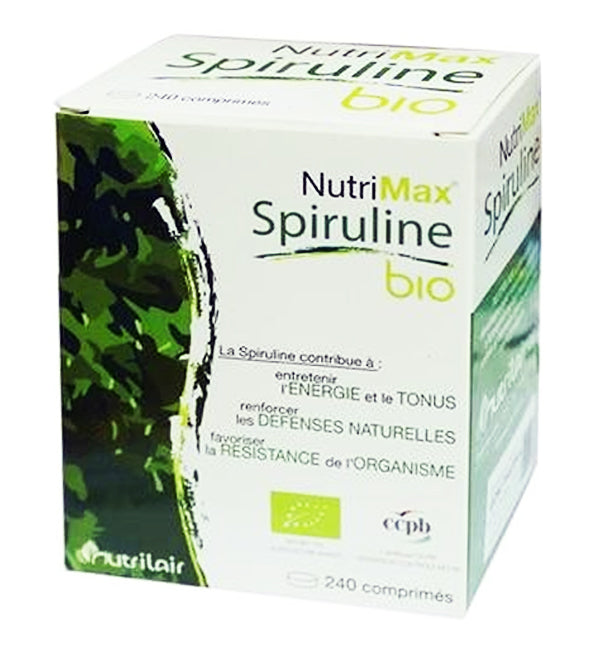 Nutrimax Spiruline 240 Comprimés Nutrition Quotidienne