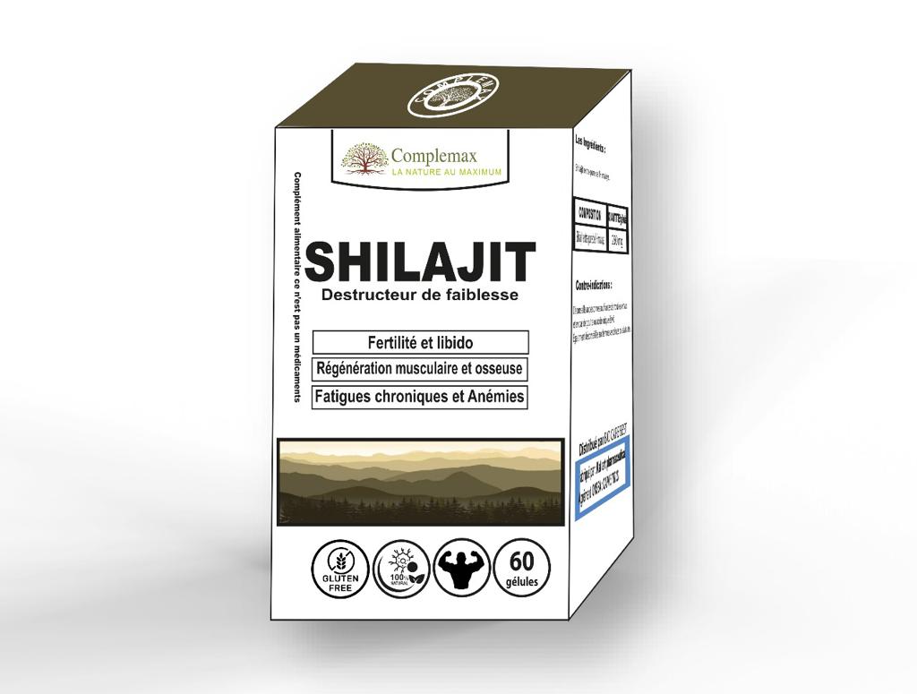COMPLEMAX Shilajit 60 Gélules Énergie Vitalité