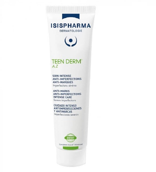 IsisPharma Teen Derm A.Z كريم معالجة مكثفة للبشرة المعرضة للعيوب