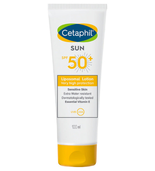 Tube Cetaphil Sun Liposomal Lotion SPF 50+ très haute protection peaux sensibles 100ml
