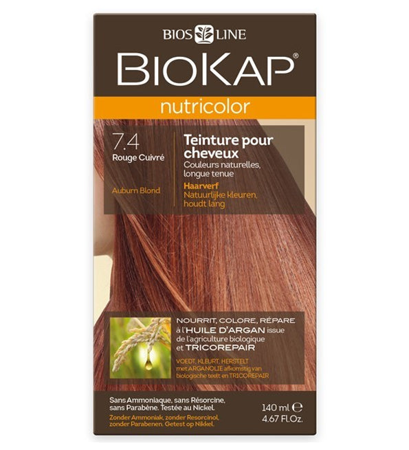 Biokap Nutricolor 7.4 Coloration Permanente Cuivrée