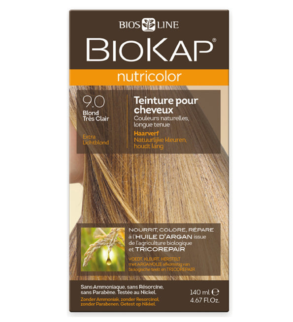 Biokap Nutricolor 9.0 Blond Très Clair Coloration Permanente 125ml