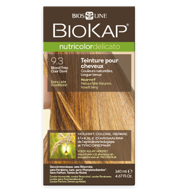 Biokap Nutricolor Delicato 9.3 - Coloration Permanente Blond Très Clair Doré