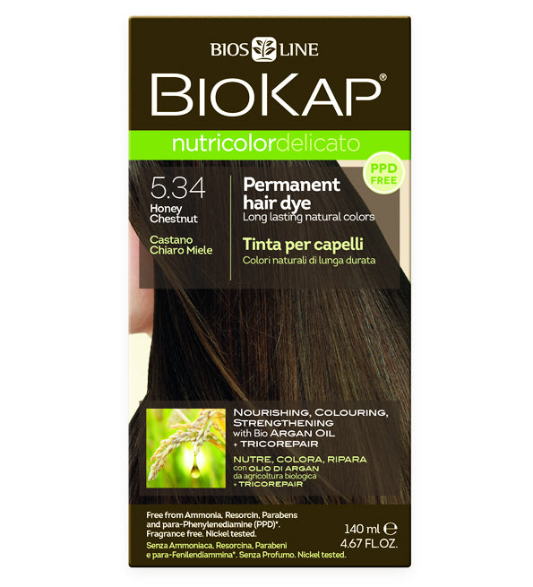 Biokap Nutricolor Delicato 5.34 Châtain Miel Clair 140ml
