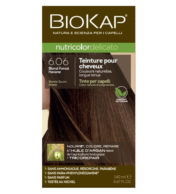 Biokap Nutricolor Delicato 6.06 Blond Foncé Havane 140ml