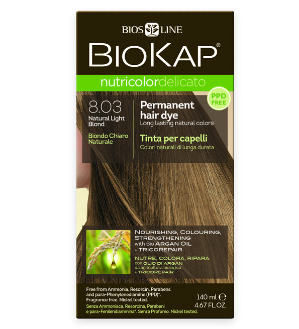 Biokap Nutricolor Delicato 8.03 Blond Clair Naturel 140ml