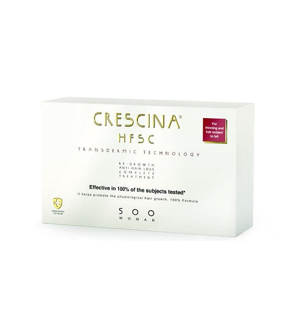 Crescina HFSC Transdermic Complet 500 أمبولات نسائية مضادة لتساقط الشعر