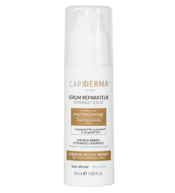 Capiderma Sérum Réparateur Cheveux Abîmés Pointes Fourchues 50ml
