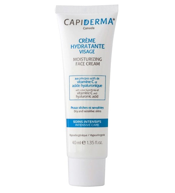 Capiderma Crème Hydratante Visage Peaux Sèches 40ml