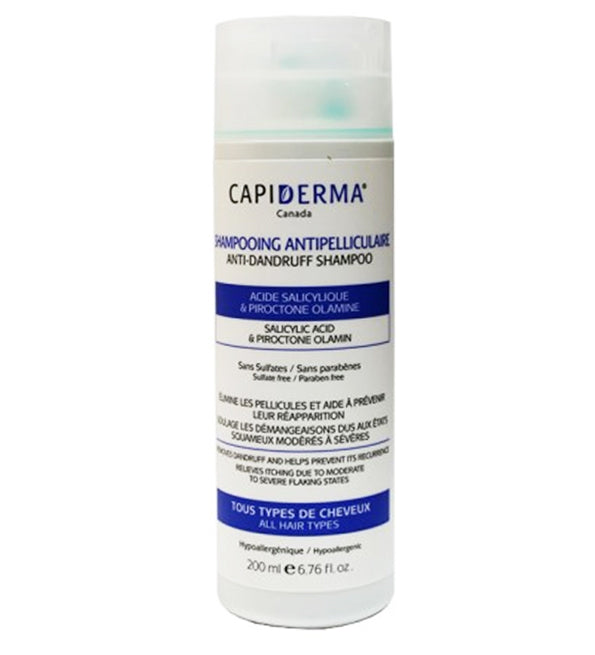 Capiderma Shampoing Anti-pelliculaire Acide Salicylique 200ml