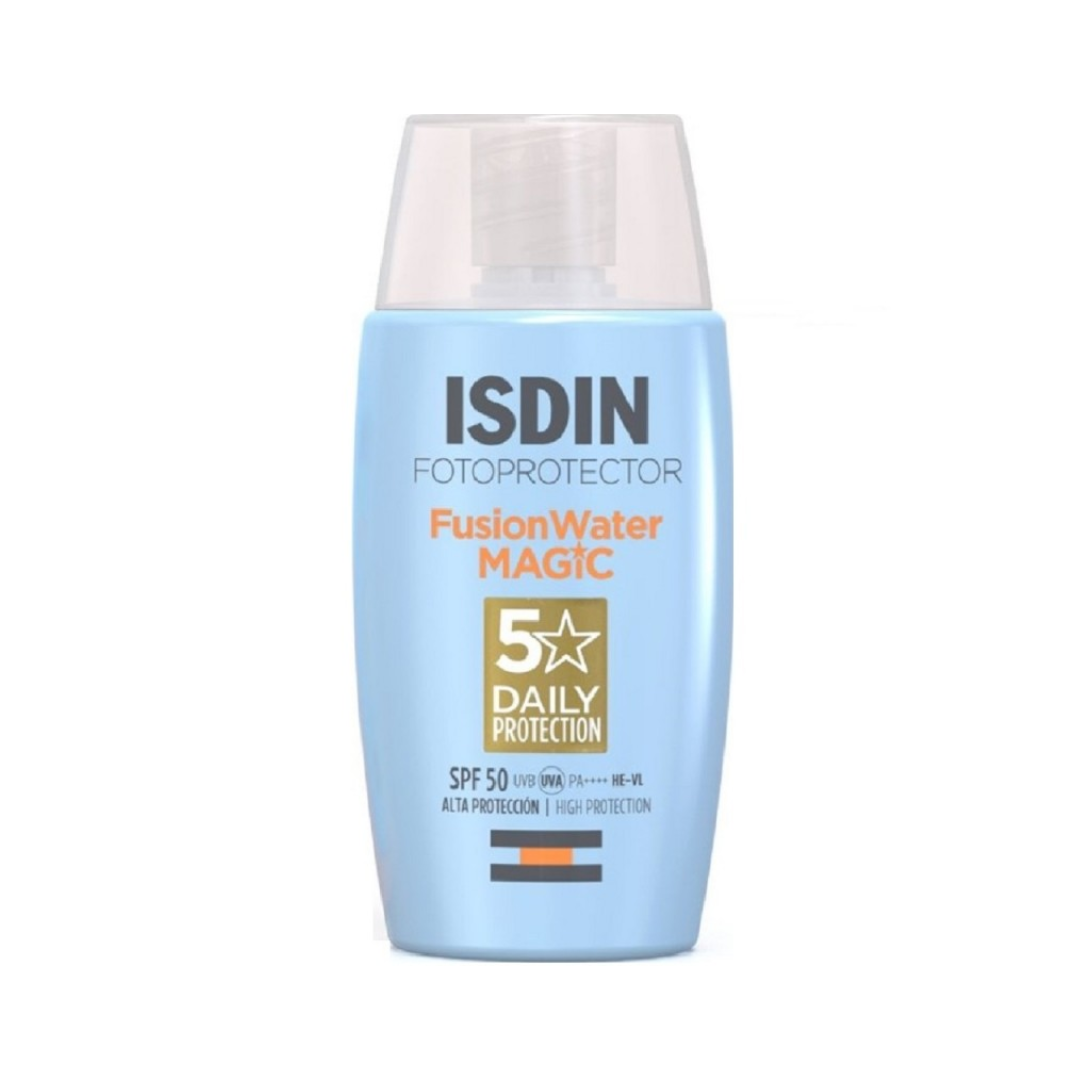ISDIN Fusion Water Magic Light SPF50+ واقي شمسي للوجه 50 مل