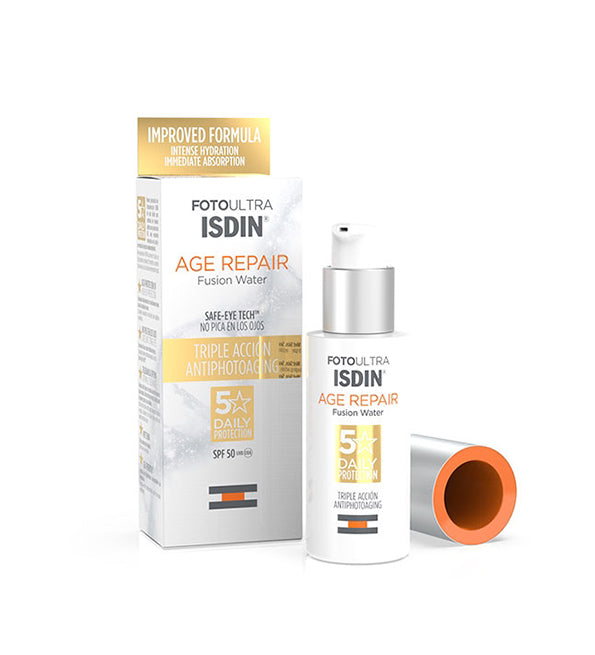 ISDIN Foto Ultra Age Repair Fusion Water حماية شمسية للوجه 50 مل