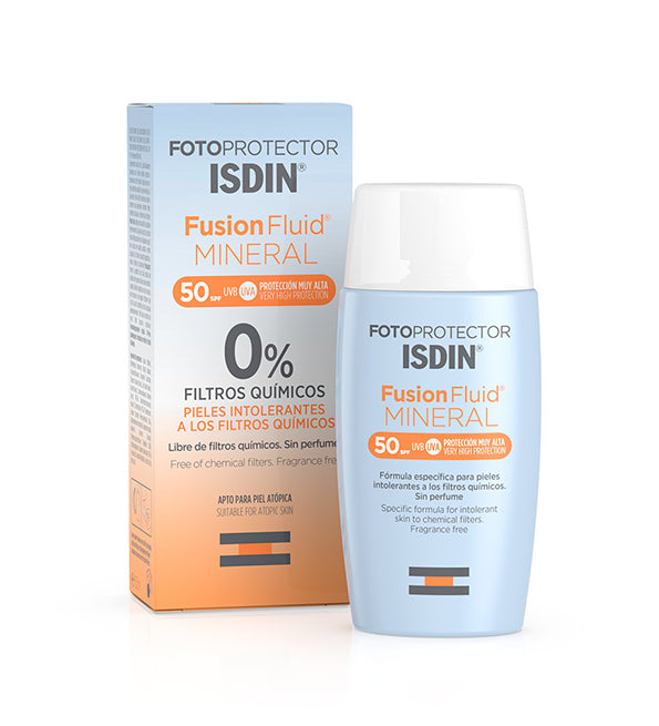 واقي الشمس للوجه ISDIN Fusion Fluide Mineral SPF 50+