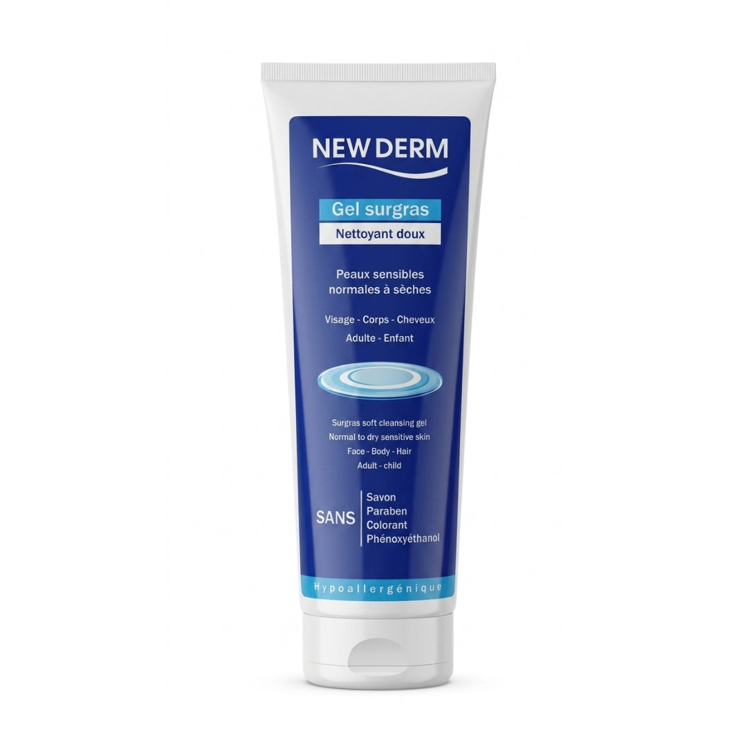 New Derm Gel Surgras Nettoyant Doux 250ml