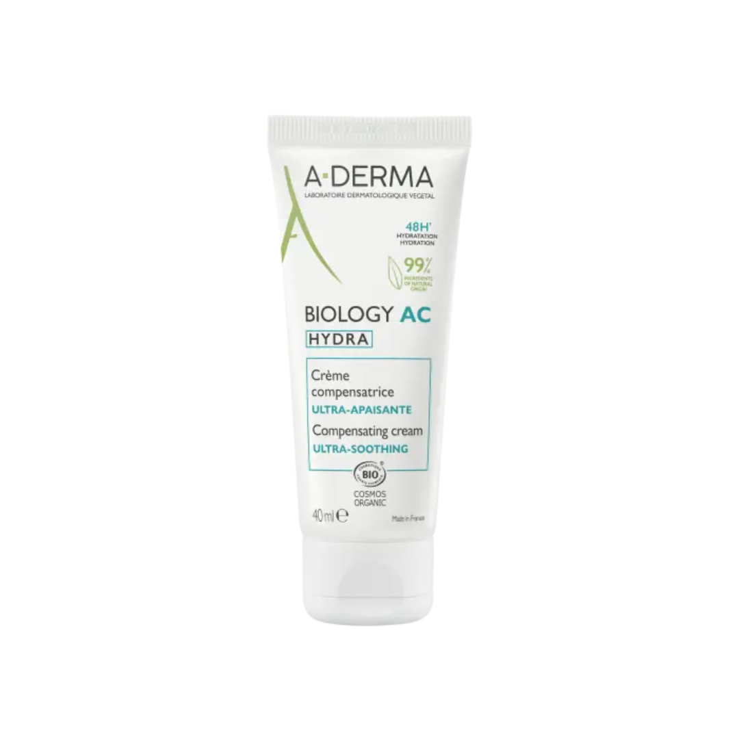 A-Derma Biology AC Hydra Crème Compensatrice Peaux Acnéiques 40ml