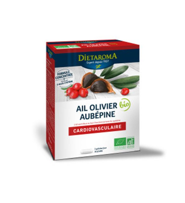 Dietaroma Ail Olivier Aubépine 60 gélules