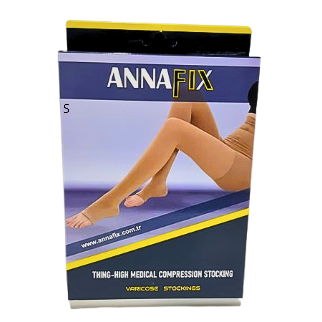 Annafix Bas Collant Contention Classe 2 Bout Ouvert Taille S