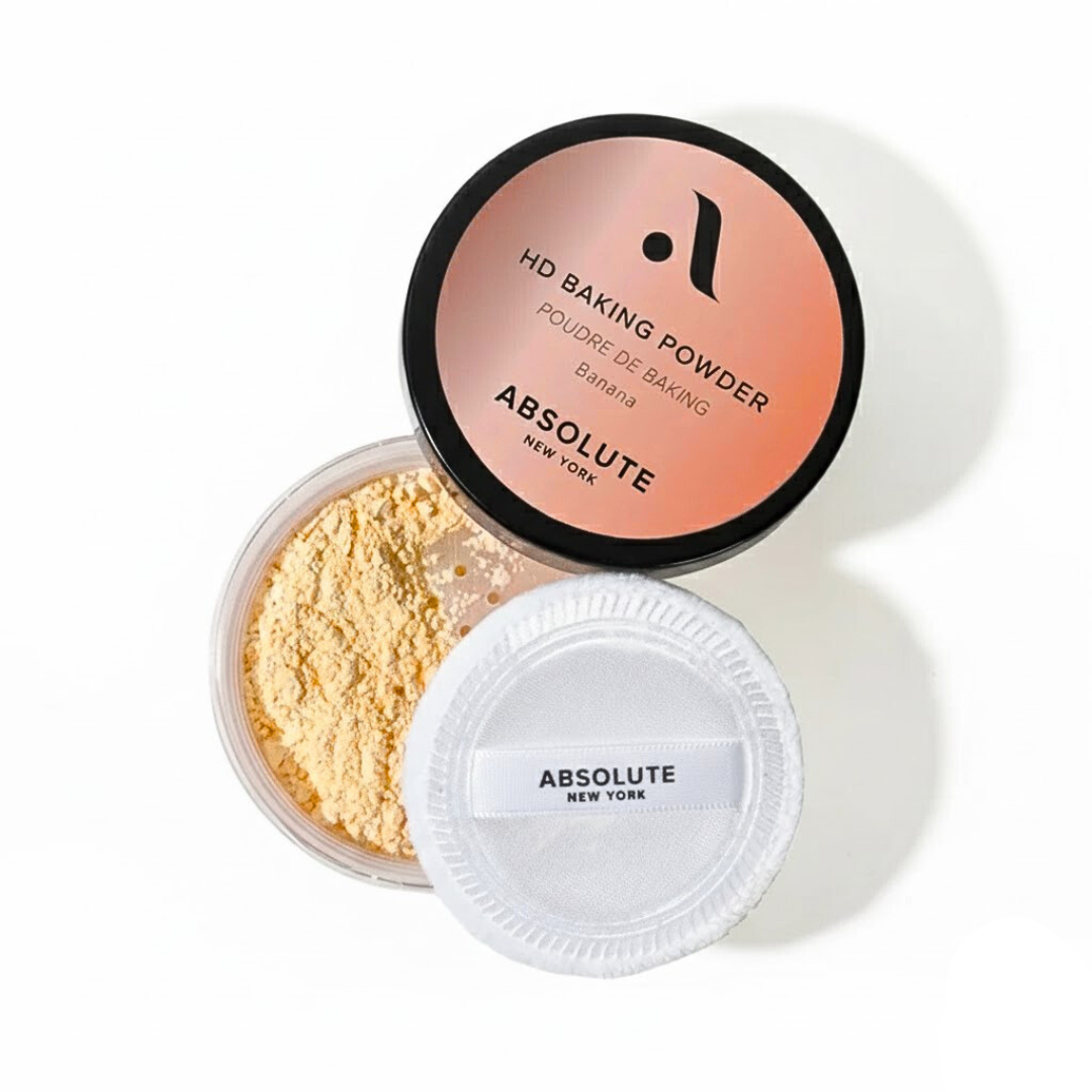 ABSOLUTE NEW YORK HD بودرة بانانا سائبة لتثبيت المكياج